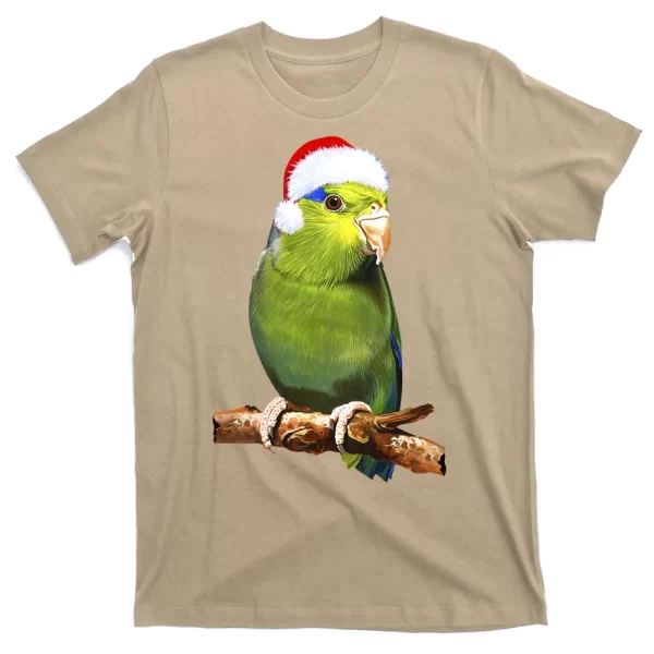 Christmas Bird Parrot T Shirt For Men, Christmas Shirt For Girl Jezsport.com