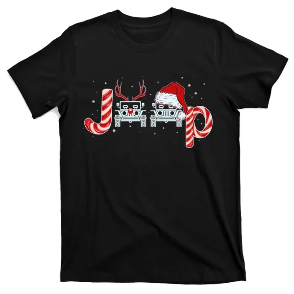 Christmas off Road Car Reindeer T Shirt For Men, Christmas Shirt For Girl Jezsport.com