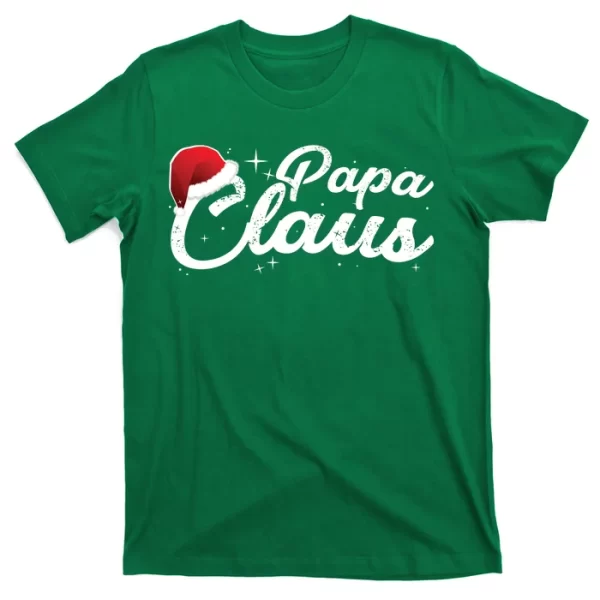 Christmas: Papa Claus T Shirt For Men, Christmas Shirt For Girl Jezsport.com