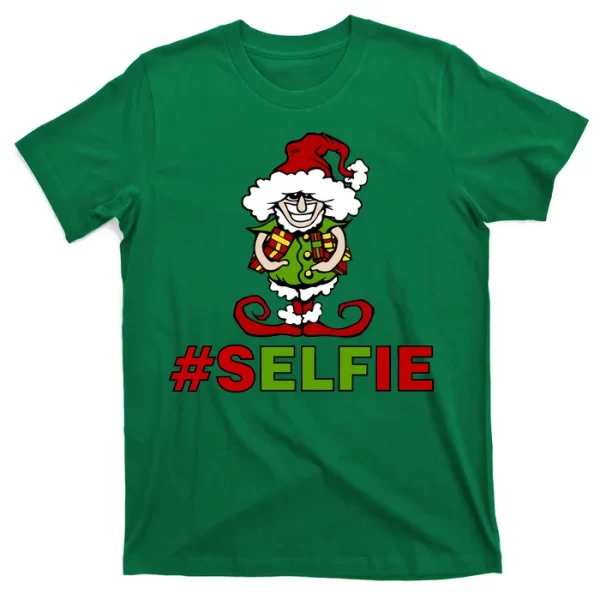 Christmas #Selfie Elf T Shirt For Men, Christmas Shirt For Girl Jezsport.com