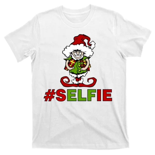 Christmas #Selfie Elf T Shirt For Men, Christmas Shirt For Girl Jezsport.com