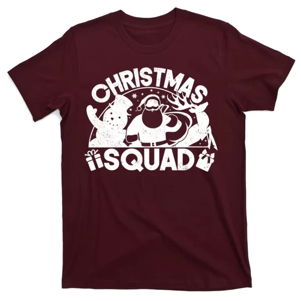 Christmas Squad Matching Family Christmas T Shirt For Men, Christmas Shirt For Girl Jezsport.com