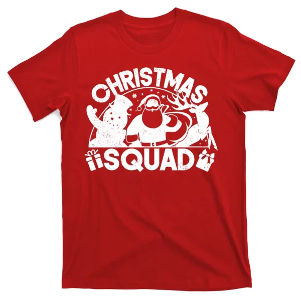 Christmas Squad Matching Family Christmas T Shirt For Men, Christmas Shirt For Girl Jezsport.com