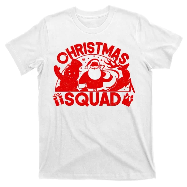 Christmas Squad Matching Family Christmas T Shirt For Men, Christmas Shirt For Girl Jezsport.com