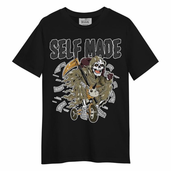 Black Olive 7s Shirt - Self Make Skeleton Unisex Shirt Matching Jordan Shirt Jezsport.com