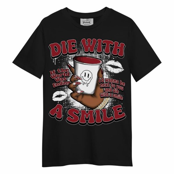 High Black Toe Reimagined 1s Shirt, Die With A Smile Graphic Unisex Shirt Matching Jordan Shirt Jezsport.com