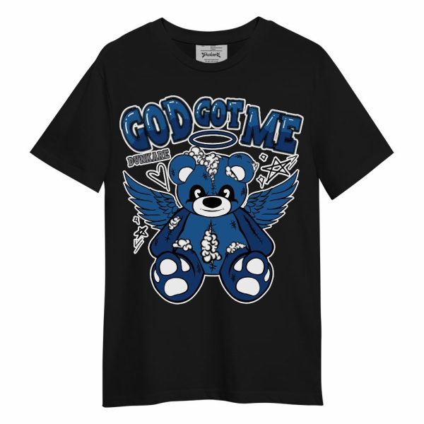 French Blue 13s Shirt - Gods Guides Me Bear Unisex Shirt Matching Jordan Shirt Jezsport.com