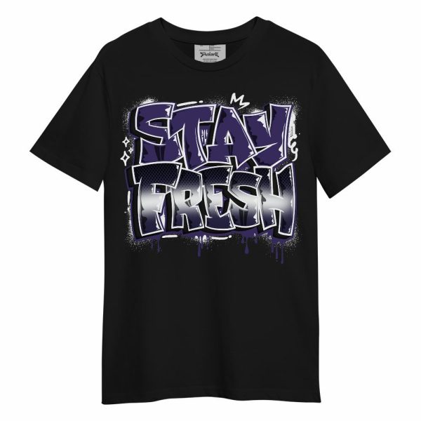 Retro Court Purple 13s Shirt, Stay Fresh Dripping Streetwear Unisex Shirt Matching Jordan Shirt Jezsport.com