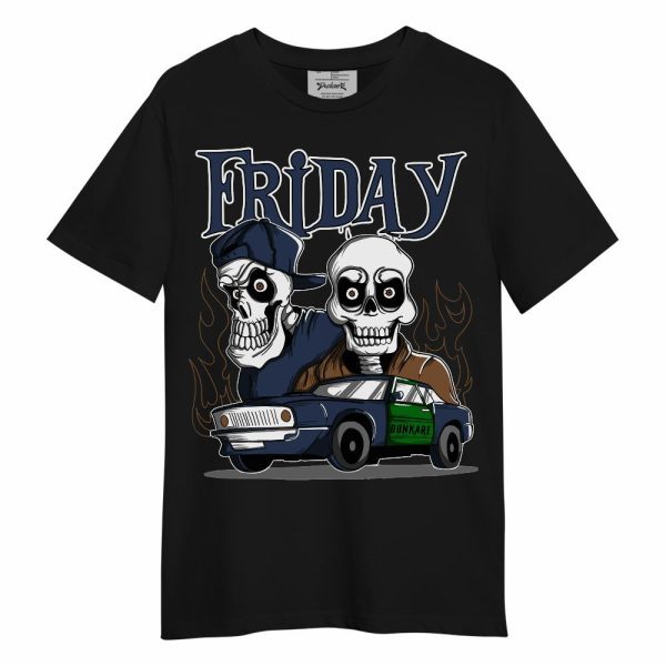 Midnight Navy 13s Shirt, Friday Funny Graphic Unisex Shirt Matching Jordan Shirt Jezsport.com