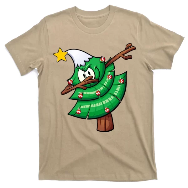 Dabbing Christmas Tree T Shirt For Men, Christmas Shirt For Girl Jezsport.com