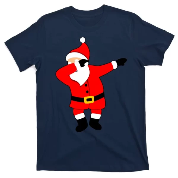 Dabbing Santa Christmas T Shirt For Men, Christmas Shirt For Girl Jezsport.com