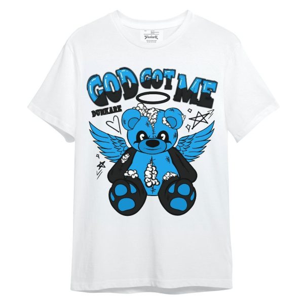 Black University Blue 2022 13s Shirt - Gods Guides Me Bear Unisex Shirt Matching Jordan Shirt Jezsport.com