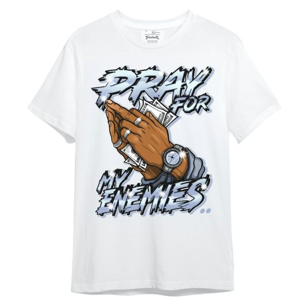 Retro Blue Grey 13s Shirt - Prayed For Enemies Graphic Unisex Shirt Matching Jordan Shirt Jezsport.com