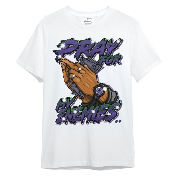 Retro Court Purple 13s Shirt - Prayed For Enemies Graphic Unisex Shirt Matching Jordan Shirt Jezsport.com