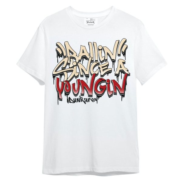 Dunk Low Strawberry Waffle Shirt, Ballin Since A Youngin Typo Unisex Shirt Matching Jordan Shirt Jezsport.com