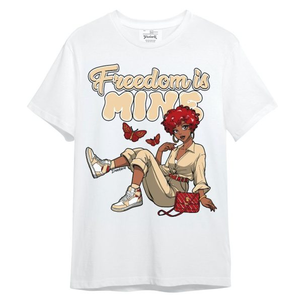 Dunk Low Strawberry Waffle Shirt, Freedom Is Mine Unisex Shirt Matching Jordan Shirt Jezsport.com