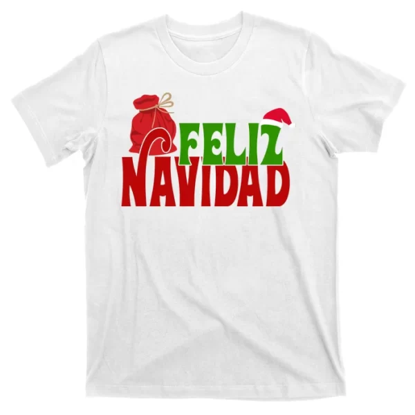 Feliz Navidad Spanish Christmas T Shirt For Men, Christmas Shirt For Girl Jezsport.com