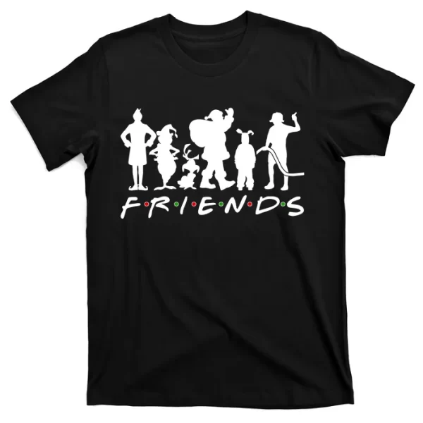 Funny Friends Famous Christmas Movies T Shirt For Men, Christmas Shirt For Girl Jezsport.com