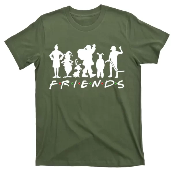 Funny Friends Famous Christmas Movies T Shirt For Men, Christmas Shirt For Girl Jezsport.com