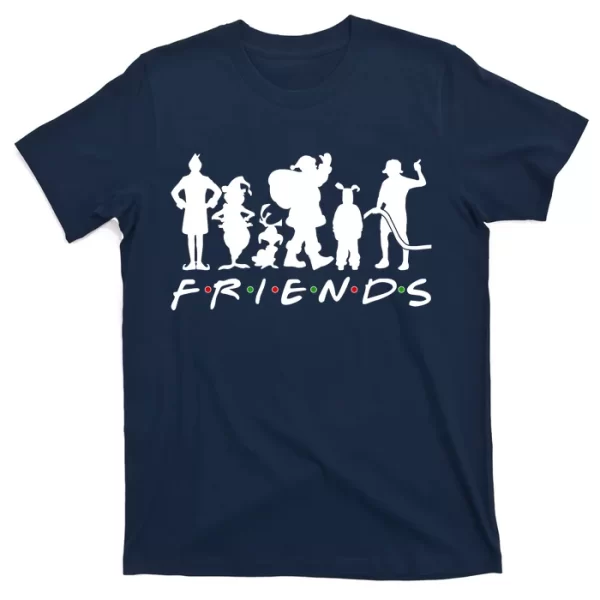 Funny Friends Famous Christmas Movies T Shirt For Men, Christmas Shirt For Girl Jezsport.com