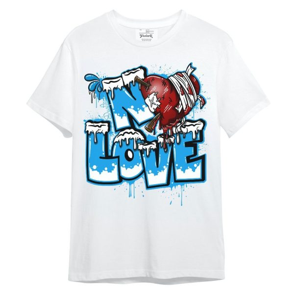 Black University Blue 2022 13s Shirt, Drip No Love Streetwear Unisex Shirt Matching Jordan Shirt Jezsport.com