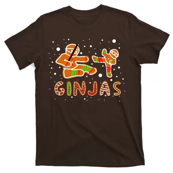 Ginjas Funny Gingerbread Christmas T Shirt For Men, Christmas Shirt For Girl Jezsport.com