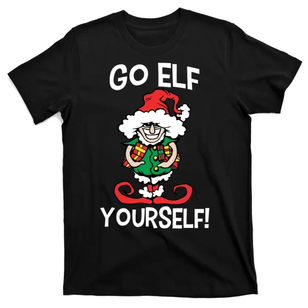 Go Elf Yourself Funny Christmas T Shirt For Men, Christmas Shirt For Girl Jezsport.com