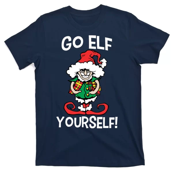 Go Elf Yourself Funny Christmas T Shirt For Men, Christmas Shirt For Girl Jezsport.com