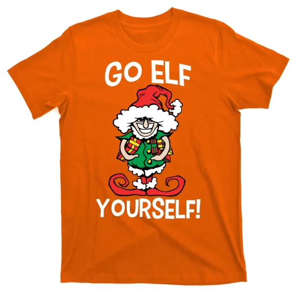 Go Elf Yourself Funny Christmas T Shirt For Men, Christmas Shirt For Girl Jezsport.com