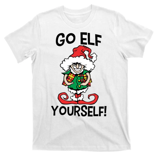 Go Elf Yourself Funny Christmas T Shirt For Men, Christmas Shirt For Girl Jezsport.com