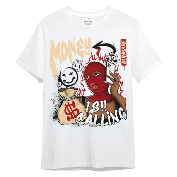 Dunk Low Strawberry Waffle Shirt, Money Is Calling Graphic Unisex Shirt Matching Jordan Shirt Jezsport.com