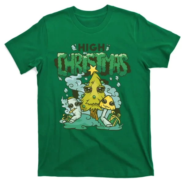 High Christmas Tree T Shirt For Men, Christmas Shirt For Girl Jezsport.com