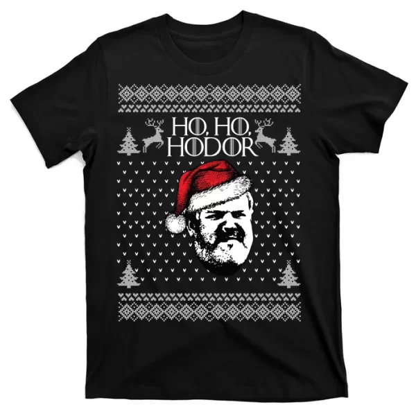 Ho Ho Hodor Ugly Christmas T Shirt For Men, Christmas Shirt For Girl Jezsport.com