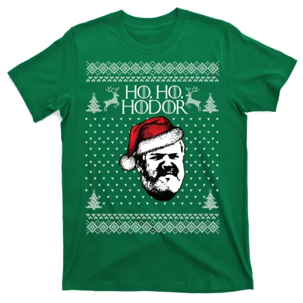 Ho Ho Hodor Ugly Christmas T Shirt For Men, Christmas Shirt For Girl Jezsport.com