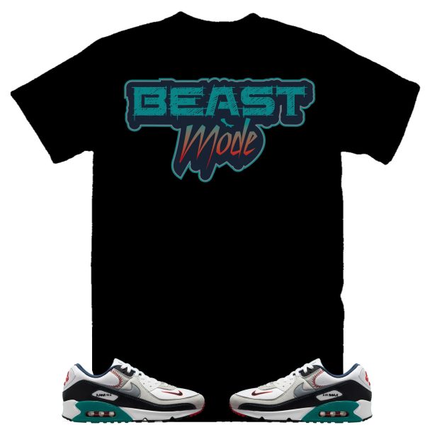 Beast Mode Ken Griffey Air Max 90 Backwards Cap Sneaker Tee, Blue and Black Retro 90 Shirt Jezsport.com