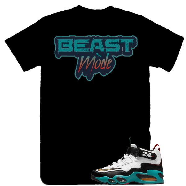 Beast Mode Ken Griffey Max 1 Sweetest swing Sneaker Tee, Blue and Black Retro 1 Shirt Jezsport.com