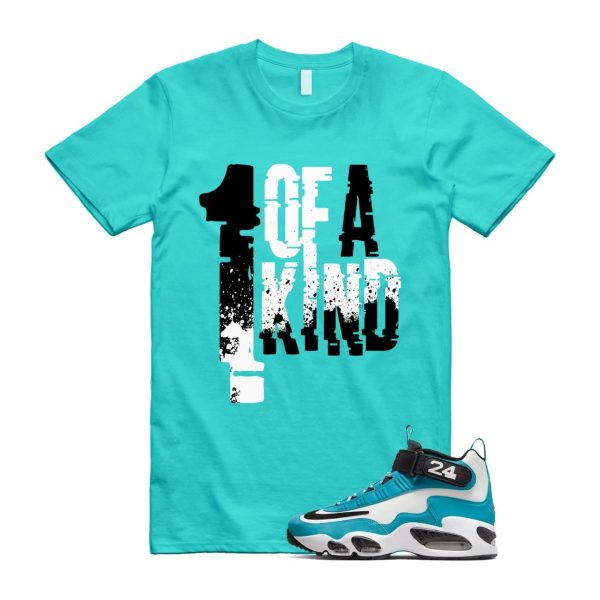 OAK T Shirt to match Aquamarine Teal Aqua Freshwater 24 Air Griffey 1 Jezsport.com