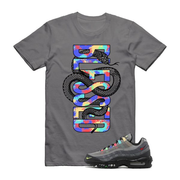 SNAKEB T Shirt to match Air Max 95 SE Light Charcoal Evolution Icons Lemon Venom University Red 97 Jezsport.com