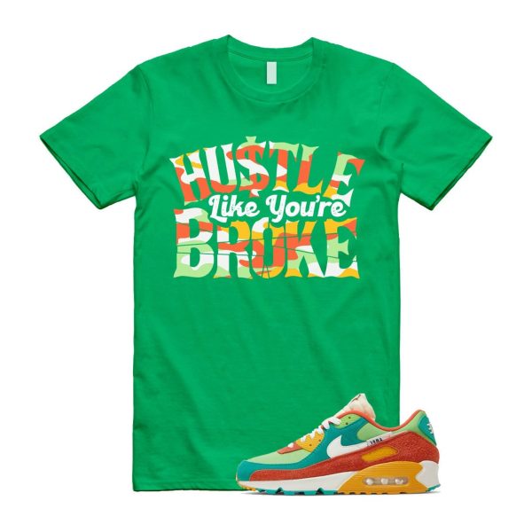 BROKE T Shirt to match Roma Mean Green Orange Pollen SE Sail ARC Air Max Running Club 90 Jezsport.com