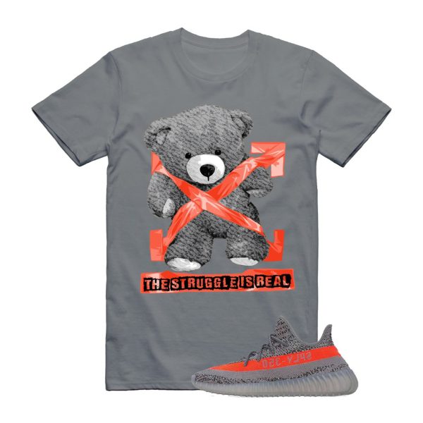 STRUG T Shirt to match Beluga Steel Grey Solar Red 350 Jezsport.com