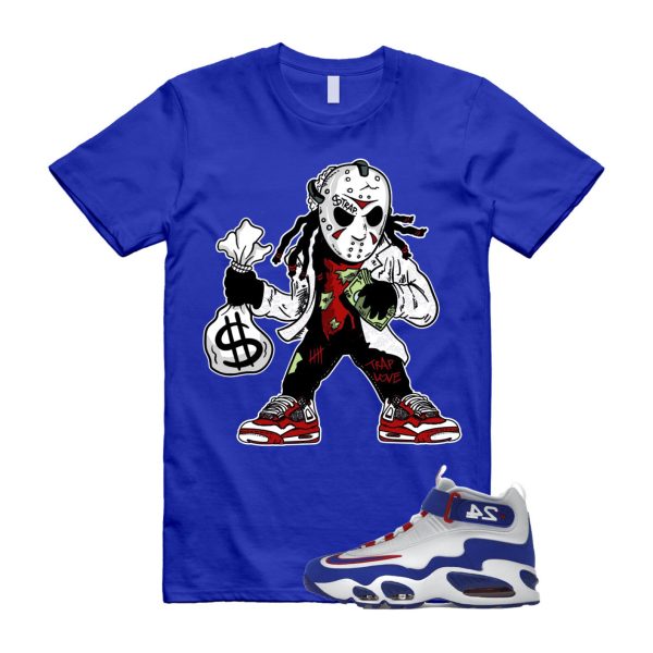 JASON T Shirt to match Air Griffey Max 1 Gym Red Old Royal Aquamarine Teal 24 USA Jezsport.com