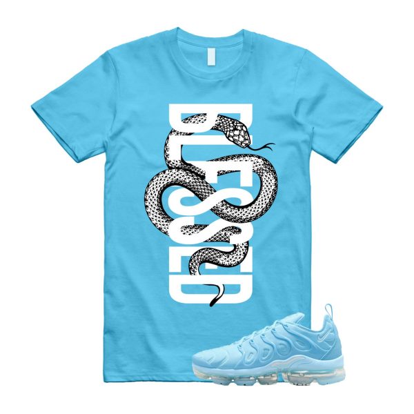 SNAKEBLS T Shirt to match Air VaporMax Plus University Blue Chill UNC Powder Jezsport.com