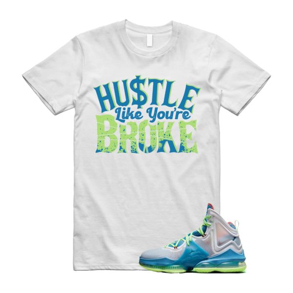 BROKE T Shirt to match Lebron 19 Dutch Blue Pomegranate Lime Glow Green Neon Jezsport.com