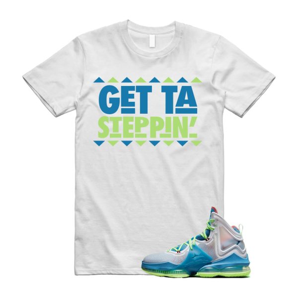 GET T Shirt to match Lebron 19 Dutch Blue Pomegranate Lime Glow Green Neon Jezsport.com