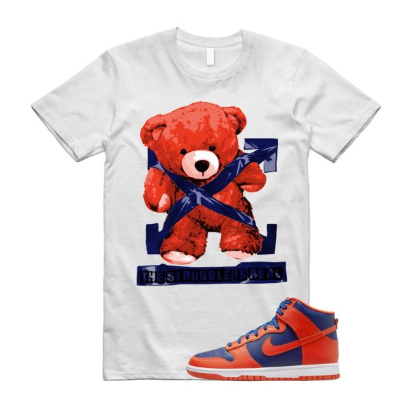 STRUG T Shirt to match Dunk High Navy Orange Deep Royal Blue Knicks Jezsport.com