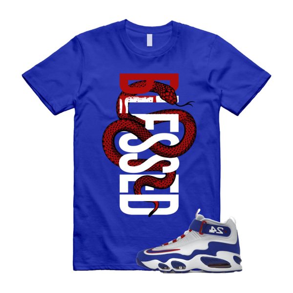 SNAKEBLS T Shirt to match Air Griffey Max 1 Gym Red Old Royal Aquamarine Teal 24 USA Jezsport.com