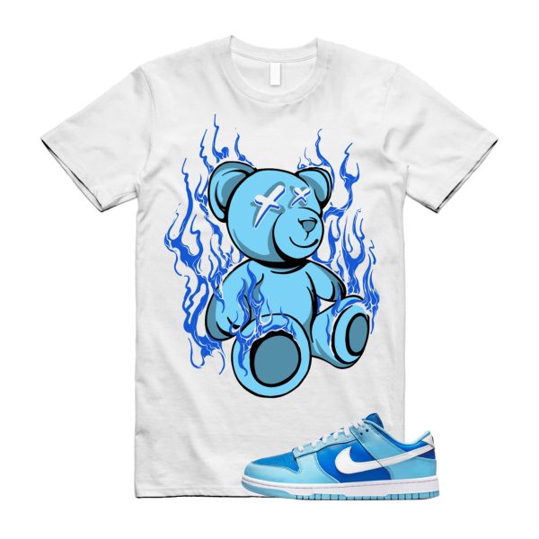 White LIT T Shirt to match Dunk Low Argon Blue Flash Marina Dutch UNC University VaporMax Plus Chill Jezsport.com