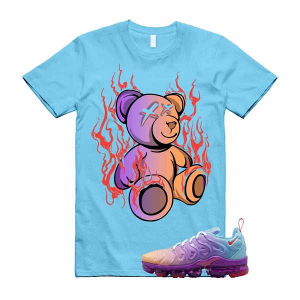 LIT T Shirt to match Air VaporMax Plus Multi Gradient Multicolor Peach Purple Blue 1 Color Jezsport.com