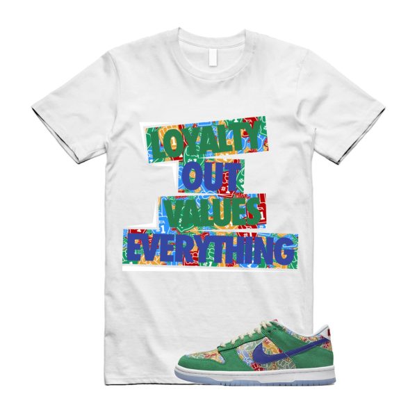 LOVE T Shirt to match N Dunk Low Foam Finger Big Kids Stadium Green White University Red Old Royal Jezsport.com