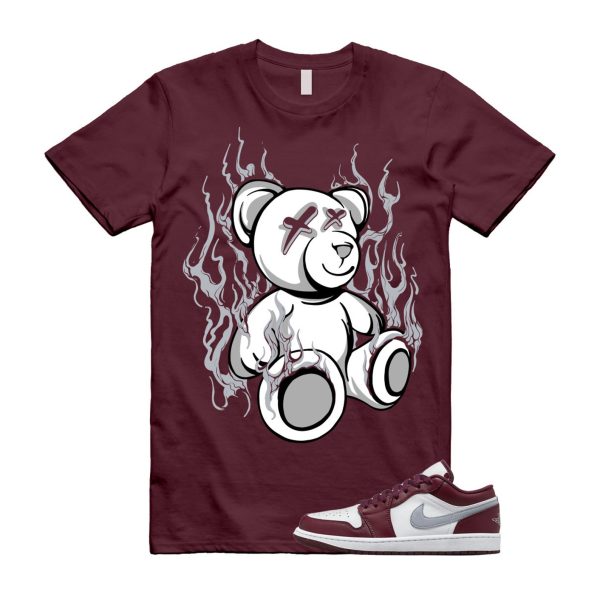 Bordeaux 1 Maroon Cherrywood Low Red White Cement Grey Wine T Shirt Match LIT Jezsport.com